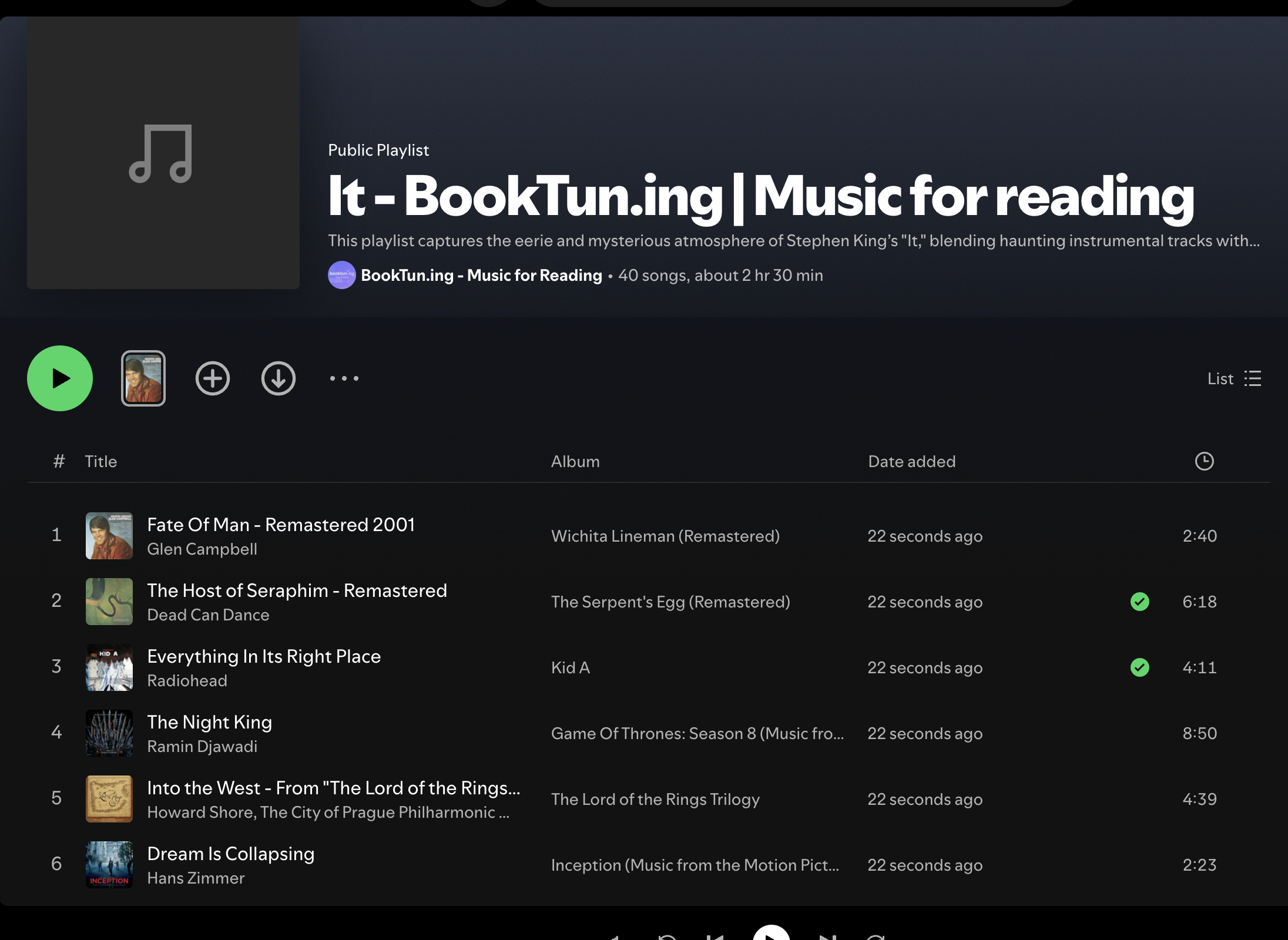 BookTun.ing - 당신이 읽고있는 책에 대한 사운드 트랙을 즉시 만듭니다 미디어 8