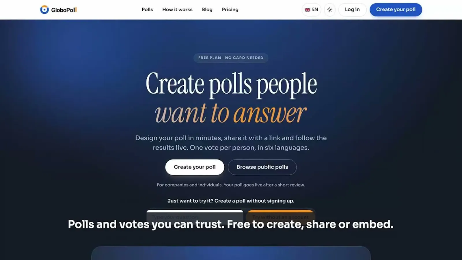 GloboPoll screenshot 1 (video preview)