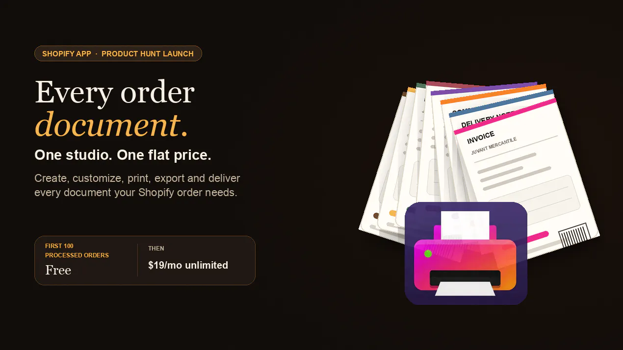 Juvant Order Print Studio for Shopify product