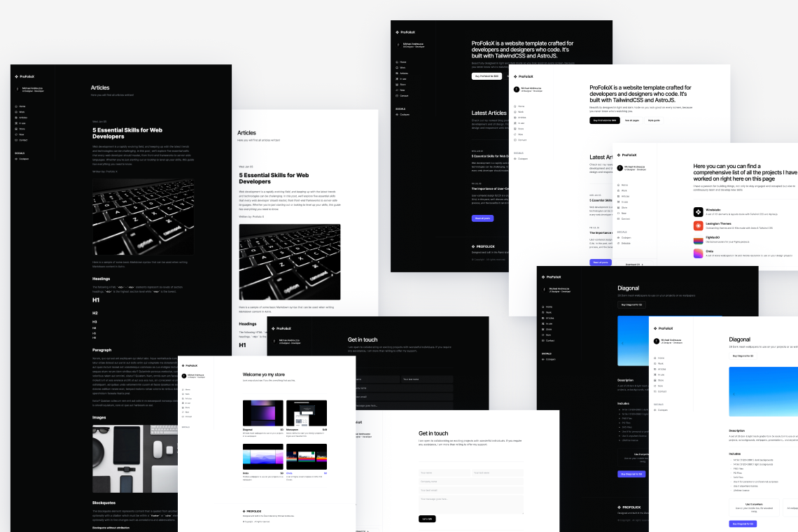 Media Profoliox - Một chủ đề cá nhân thú vị được xây dựng với Astro, Tailwind CSS & MDX 1