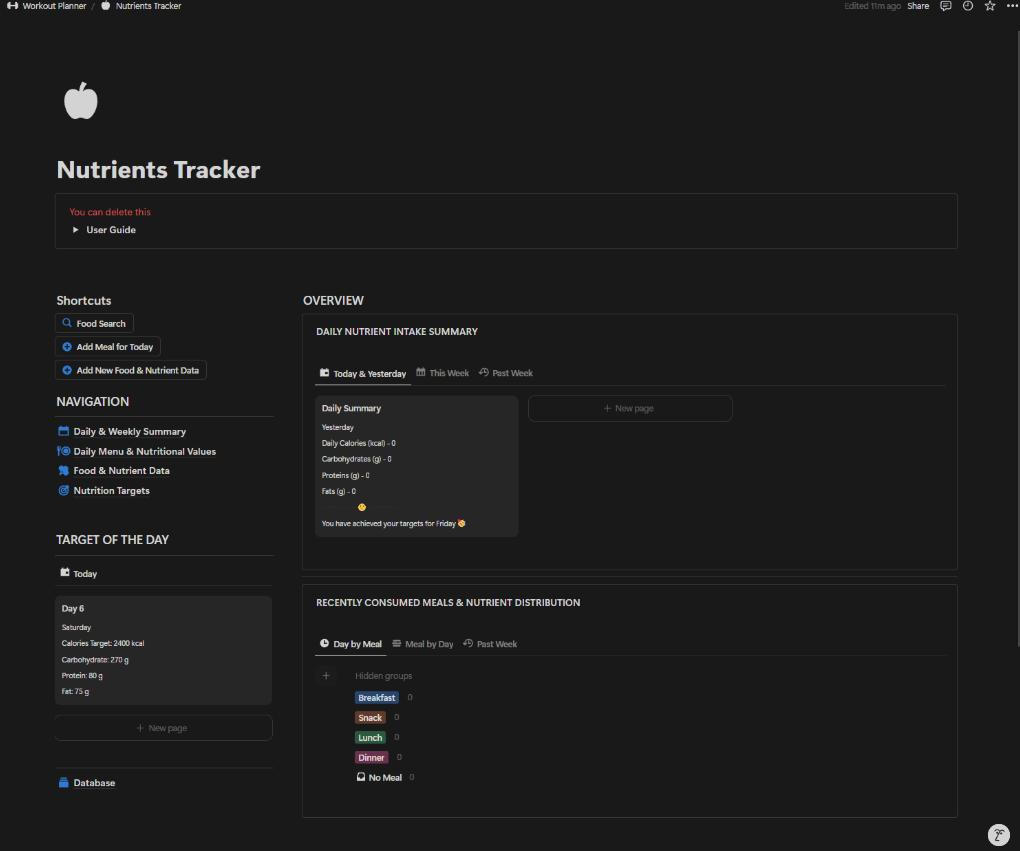 Minimal Workout Planner gallery image