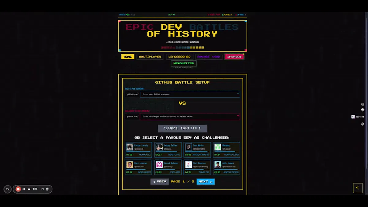 Epic Dev Battles of History