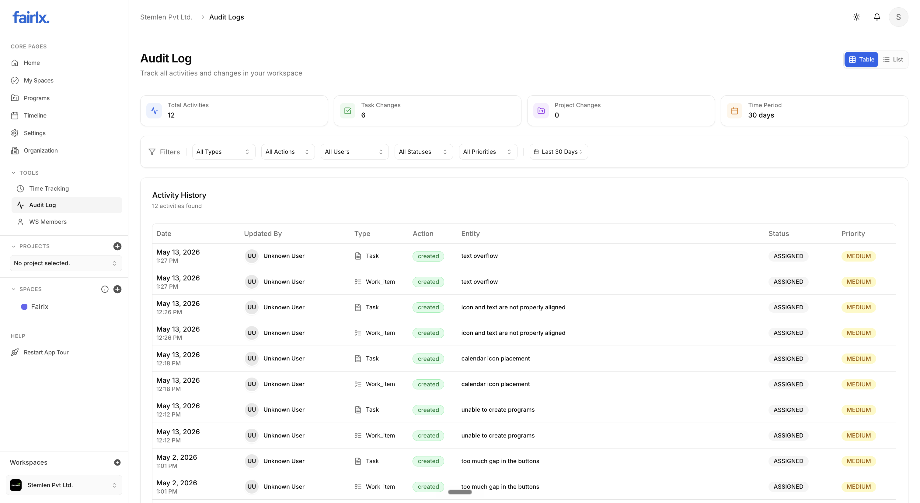 Fairlx • Open Source AI-Powered PM Tool gallery image