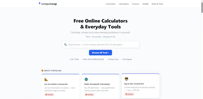 ComputeZap screenshot 1