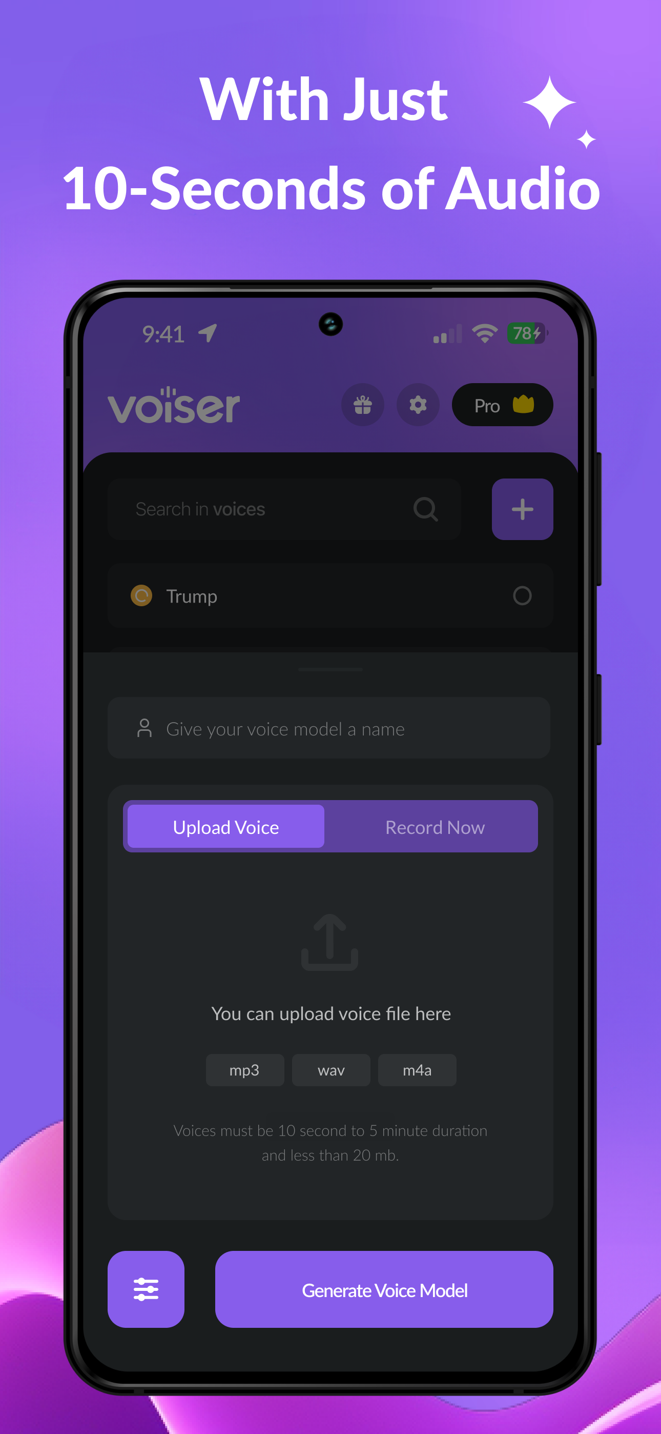 Voiser AI - Voice Cloning - Screenshot 3 preview