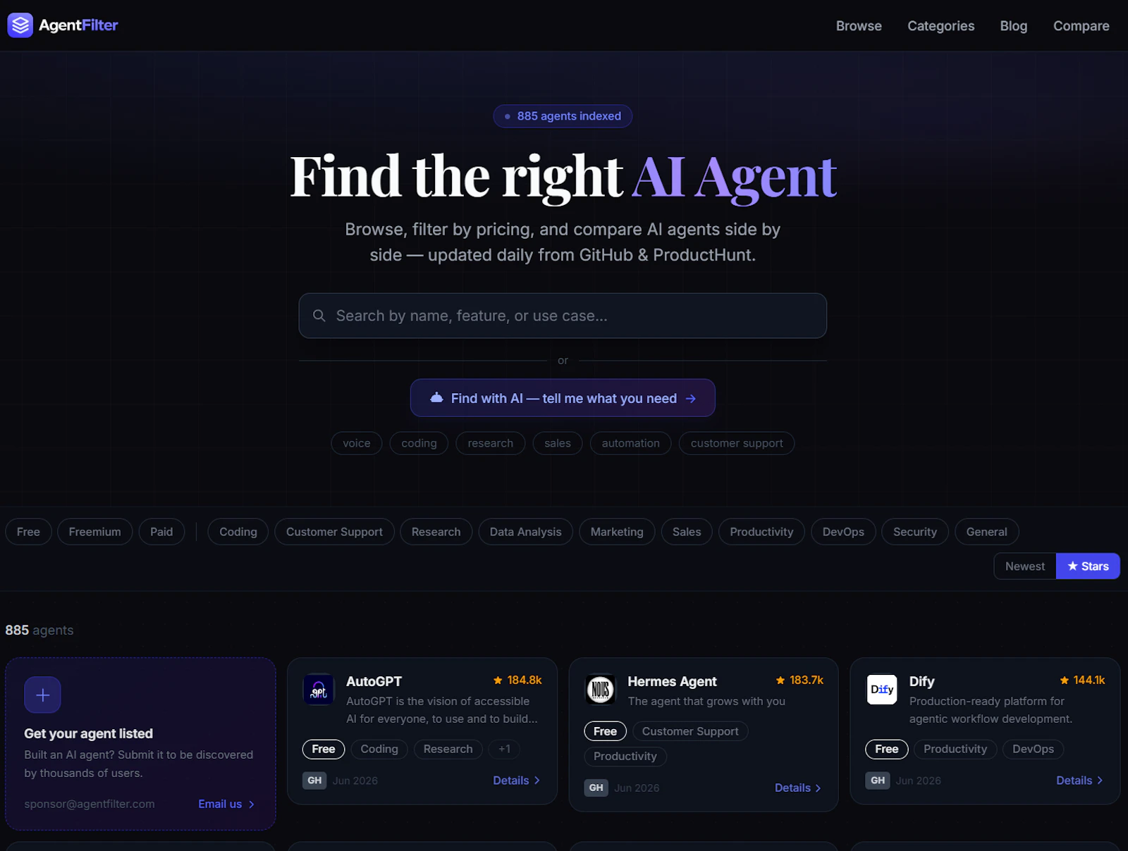 AgentFilter screenshot 1