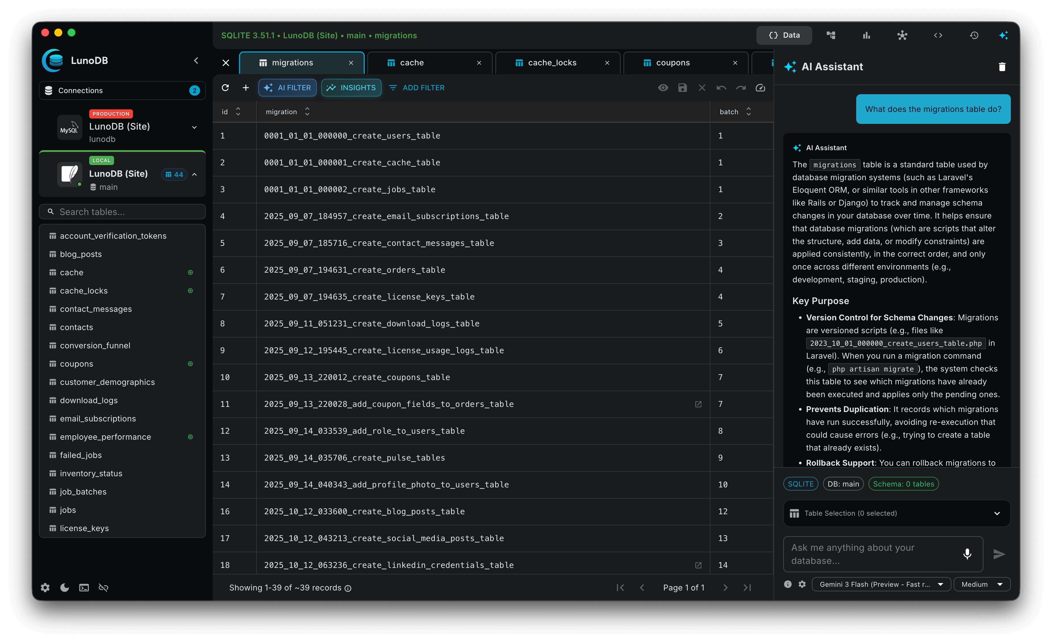 LunoDB - Modern Database Software gallery image