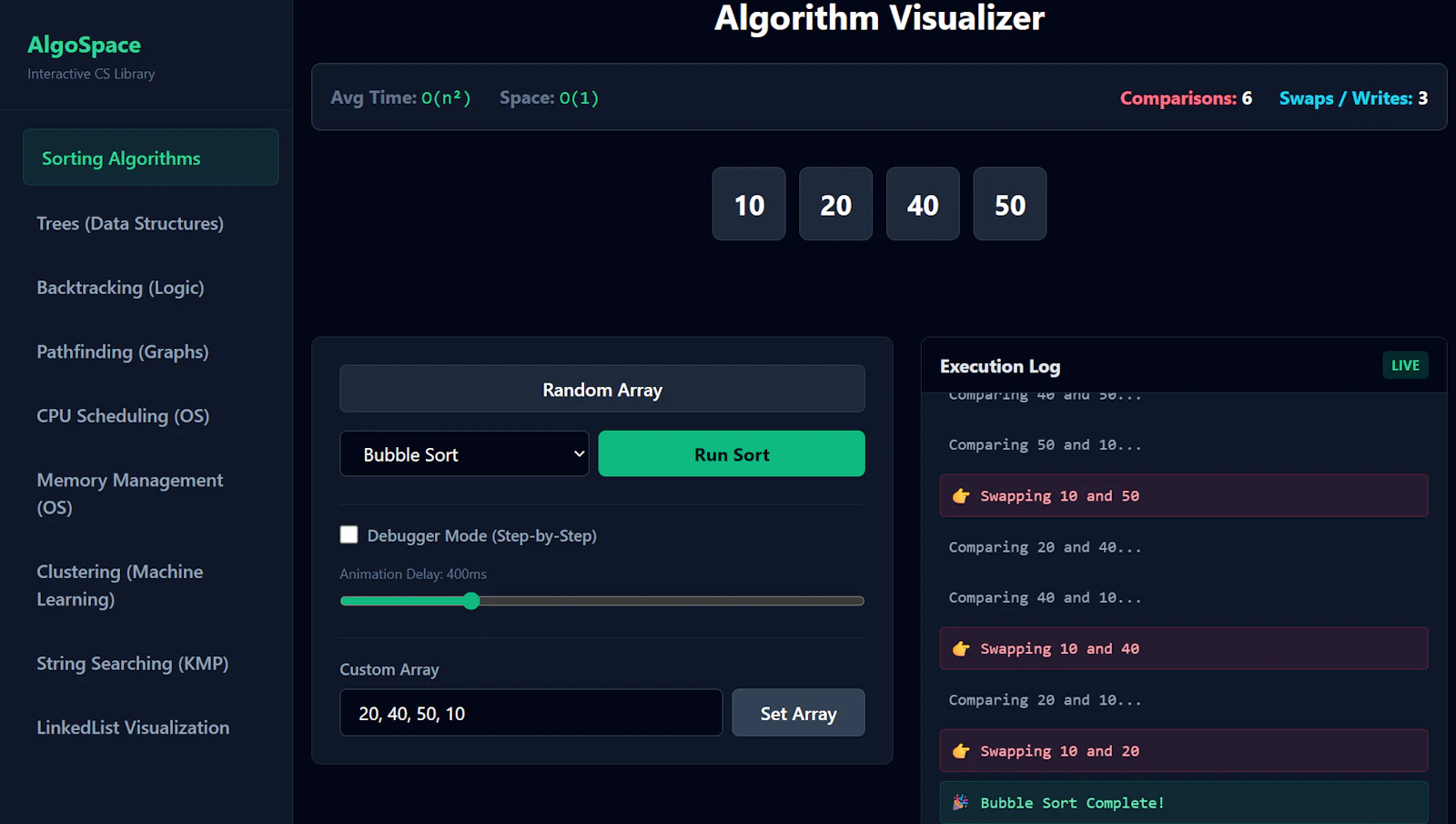 AlgoSpace screenshot 2