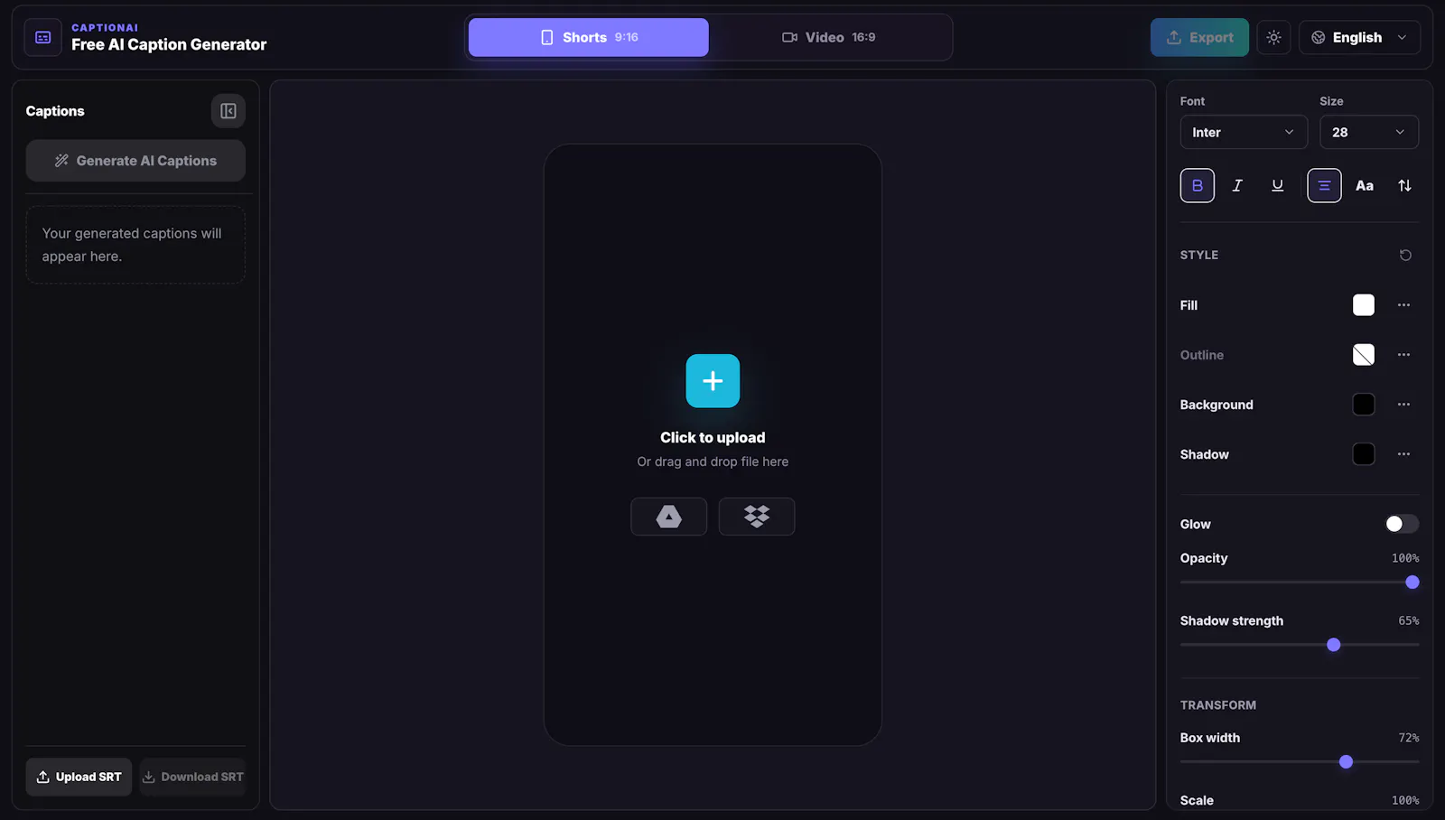 Free AI captions &  video translation screenshot 1