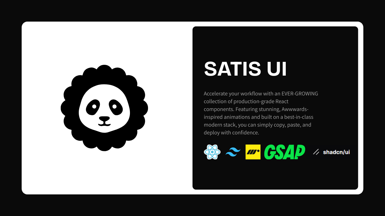 SATIS UI gallery image