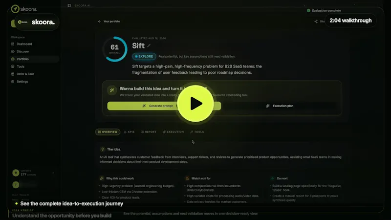 Skoora AI screenshot 1 (video preview)