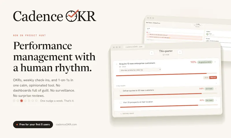 Cadence OKR screenshot 2