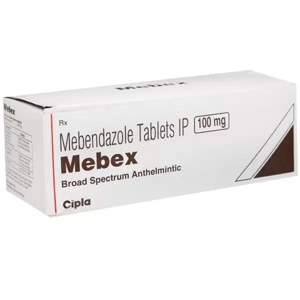 Média Ivercates - Mebex mébendazole 100 mg comprimés 1