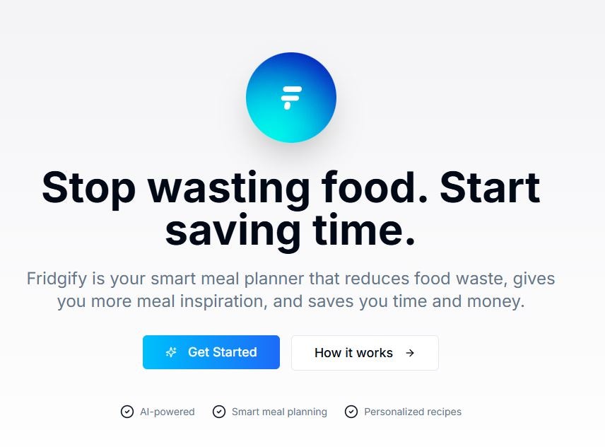Fridgify - AI Meal Planner From Fridge gallery image