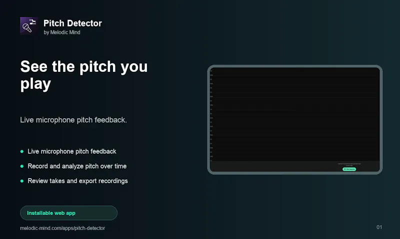 Pitch Detector screenshot 1