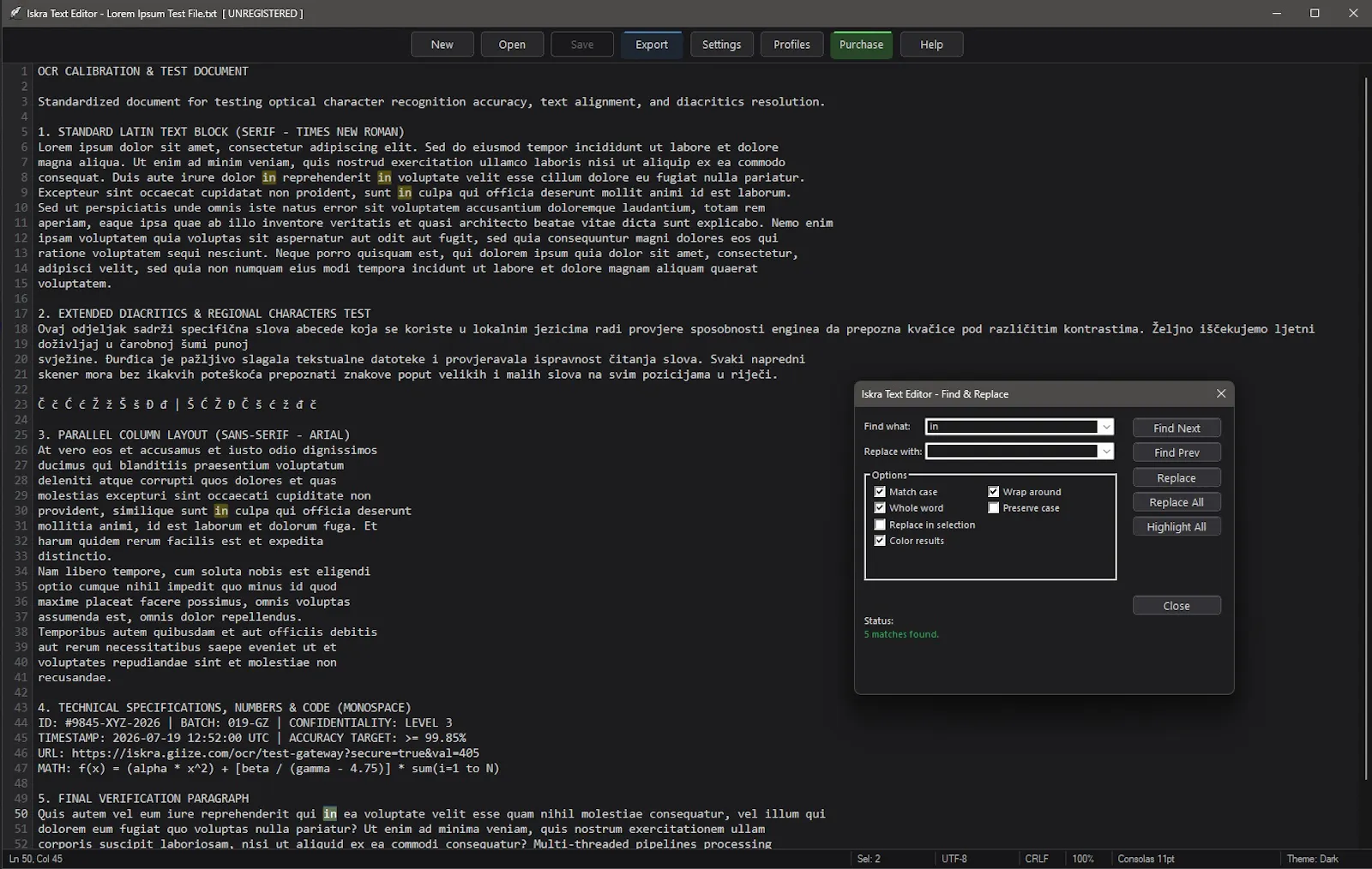Iskra Text Editor screenshot 2