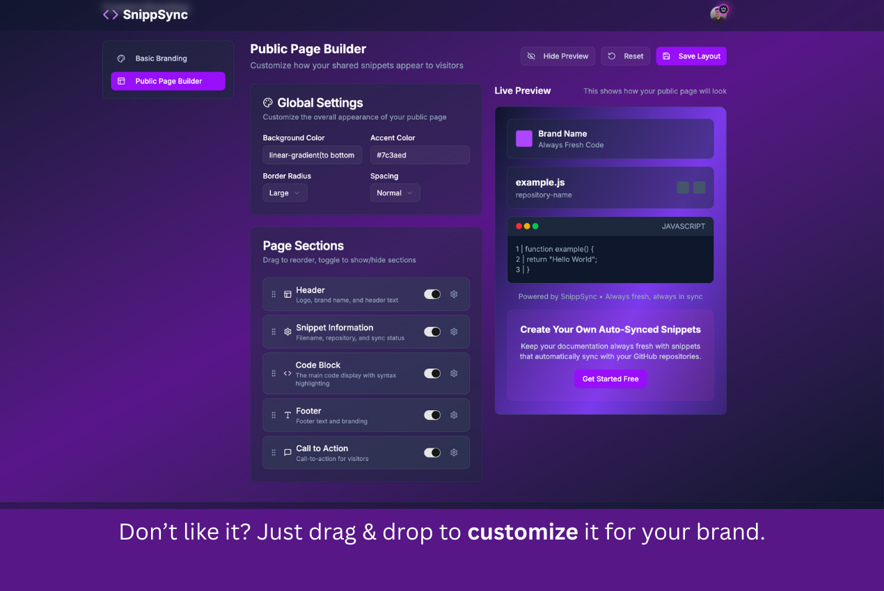 Snippsync - Mantieni i frammenti di codice senza sforzo in sintonia con GitHub media 8