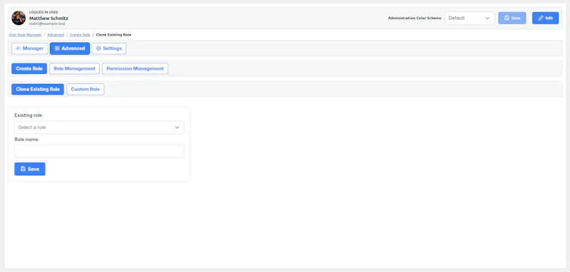 WP EQ Web Role Manager screenshot 1