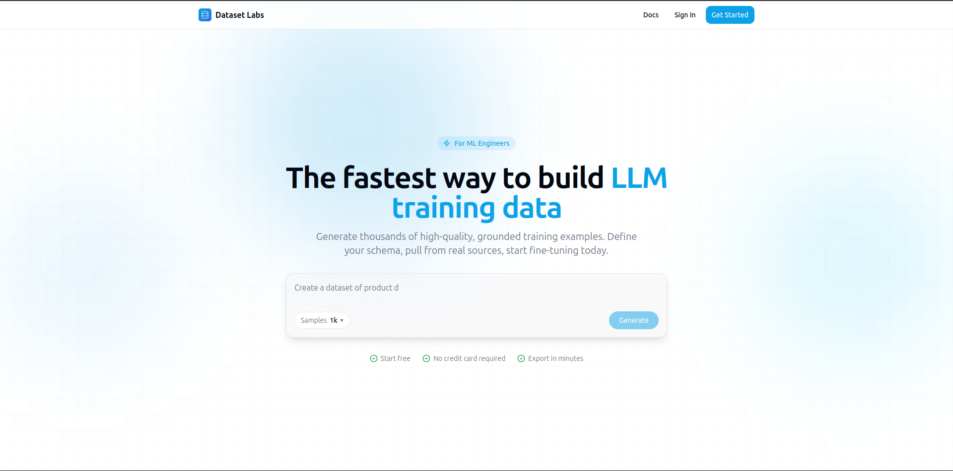 Dataset Labs gallery image