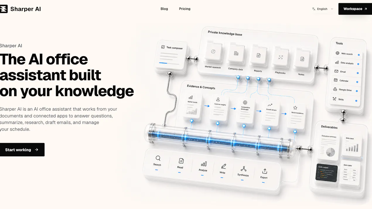 Sharper AI product