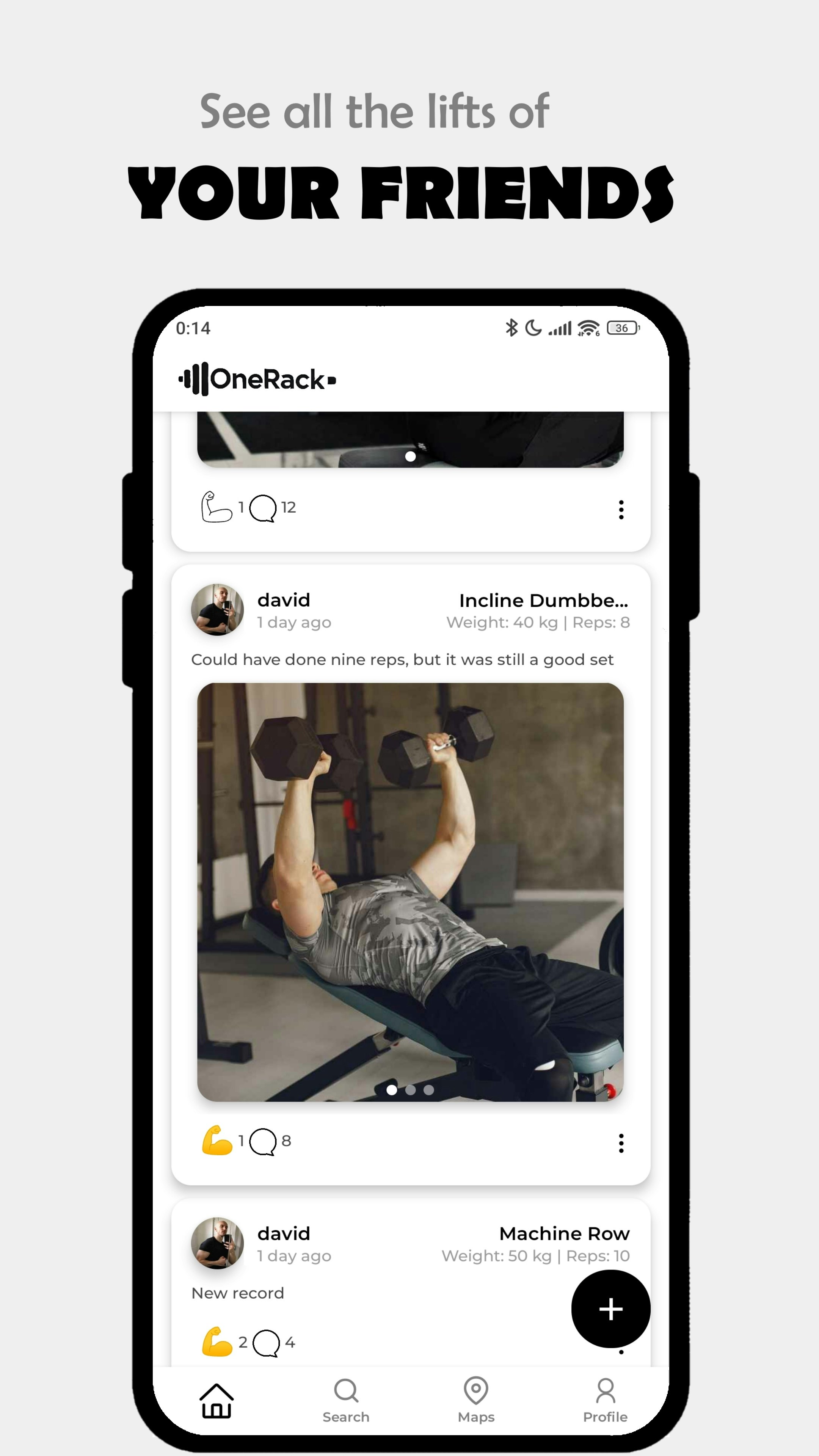 Média Onnerack - Plate-forme sociale pour découvrir qui est le plus fort dans votre gymnase 2