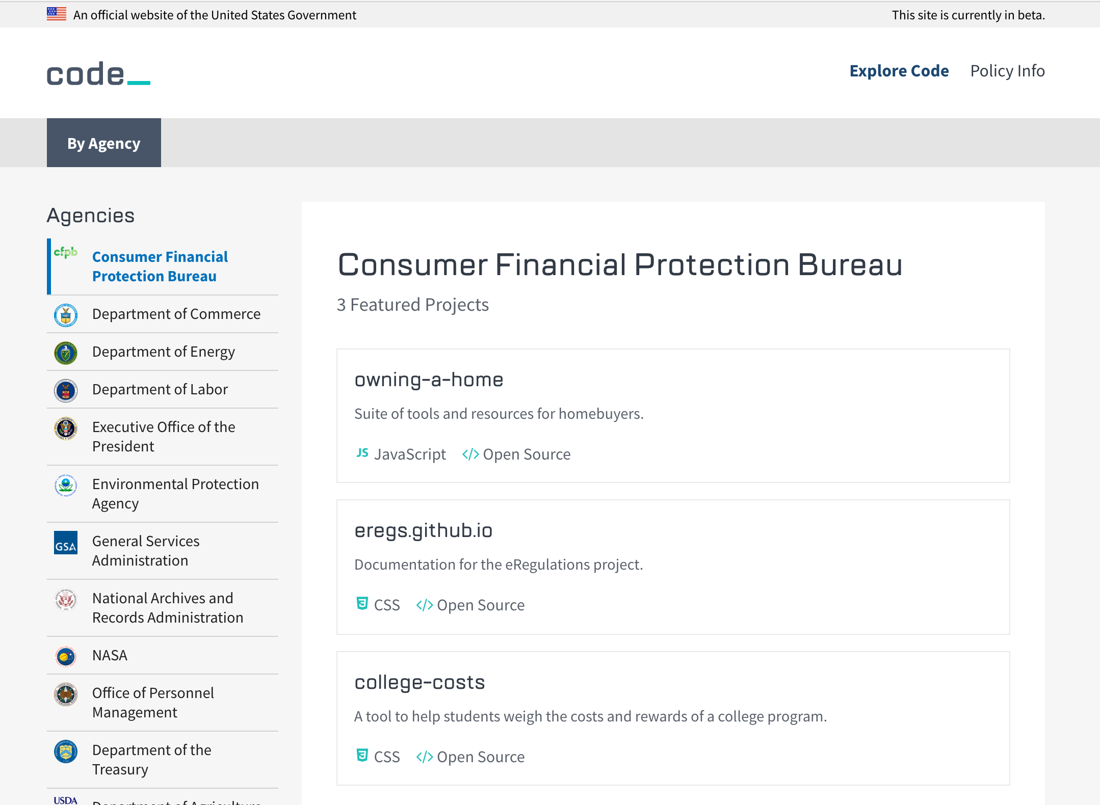 Code.gov gallery image