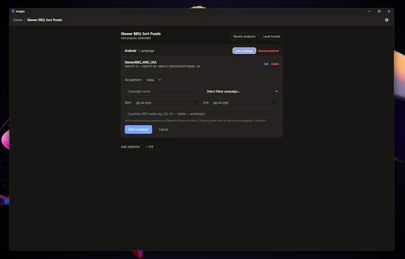 Adsight screenshot 3