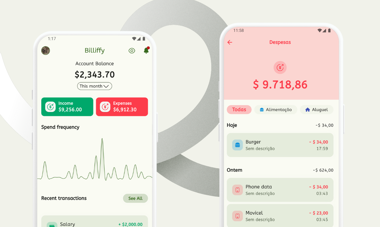 Billiffy -Ausgabenmanager - Verfolgen Sie die Kosten, kontrollieren Sie Geld, verwalten Sie die täglichen Ausgaben Medien 3