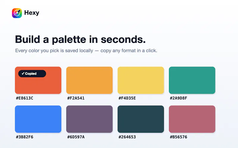 Hexy - Website Color Picker & Eyedropper screenshot 5