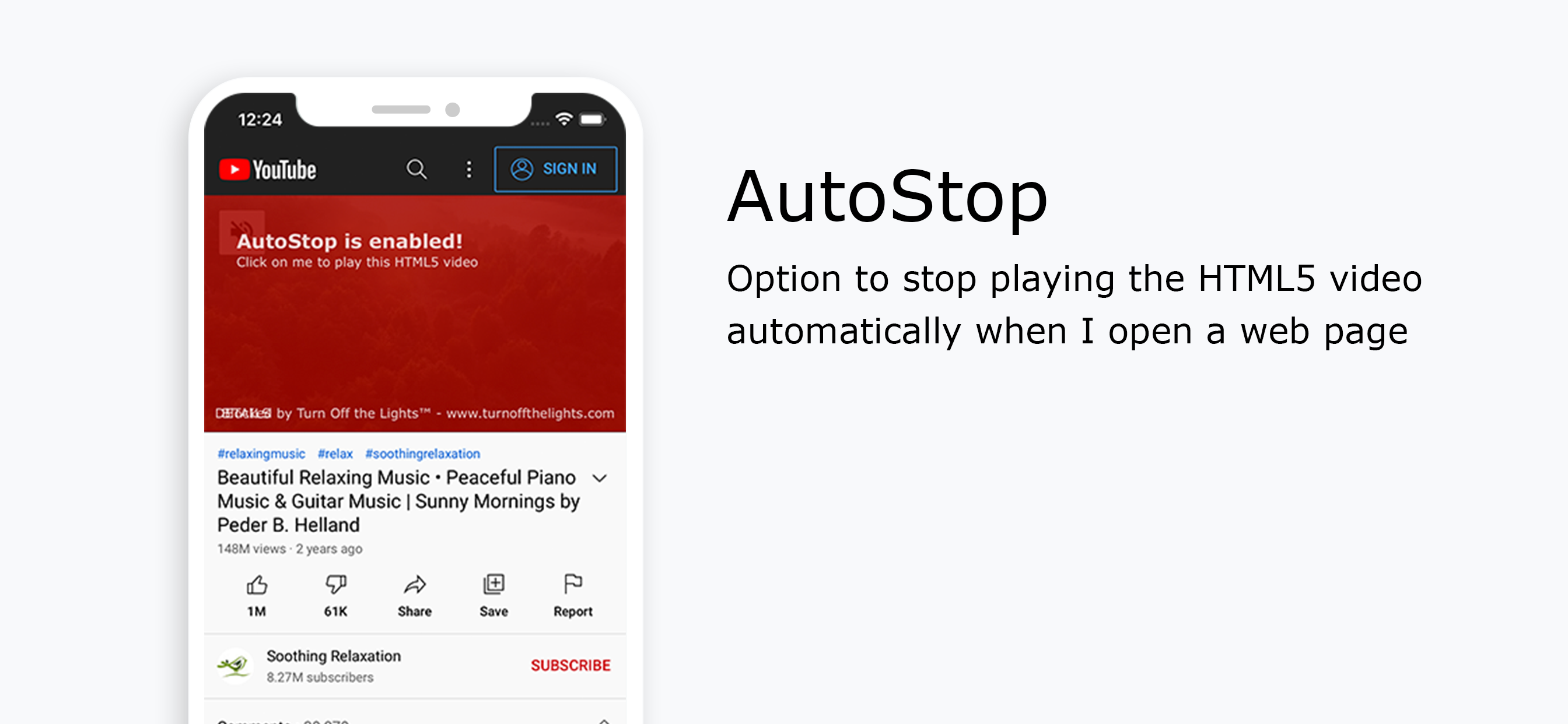 Turn Off the Lights for Safari - iOS gallery image