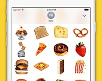 Americana Food Sticker Pack by Redbubble media 2