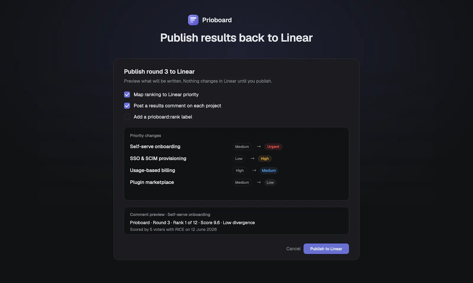 Prioboard screenshot 4