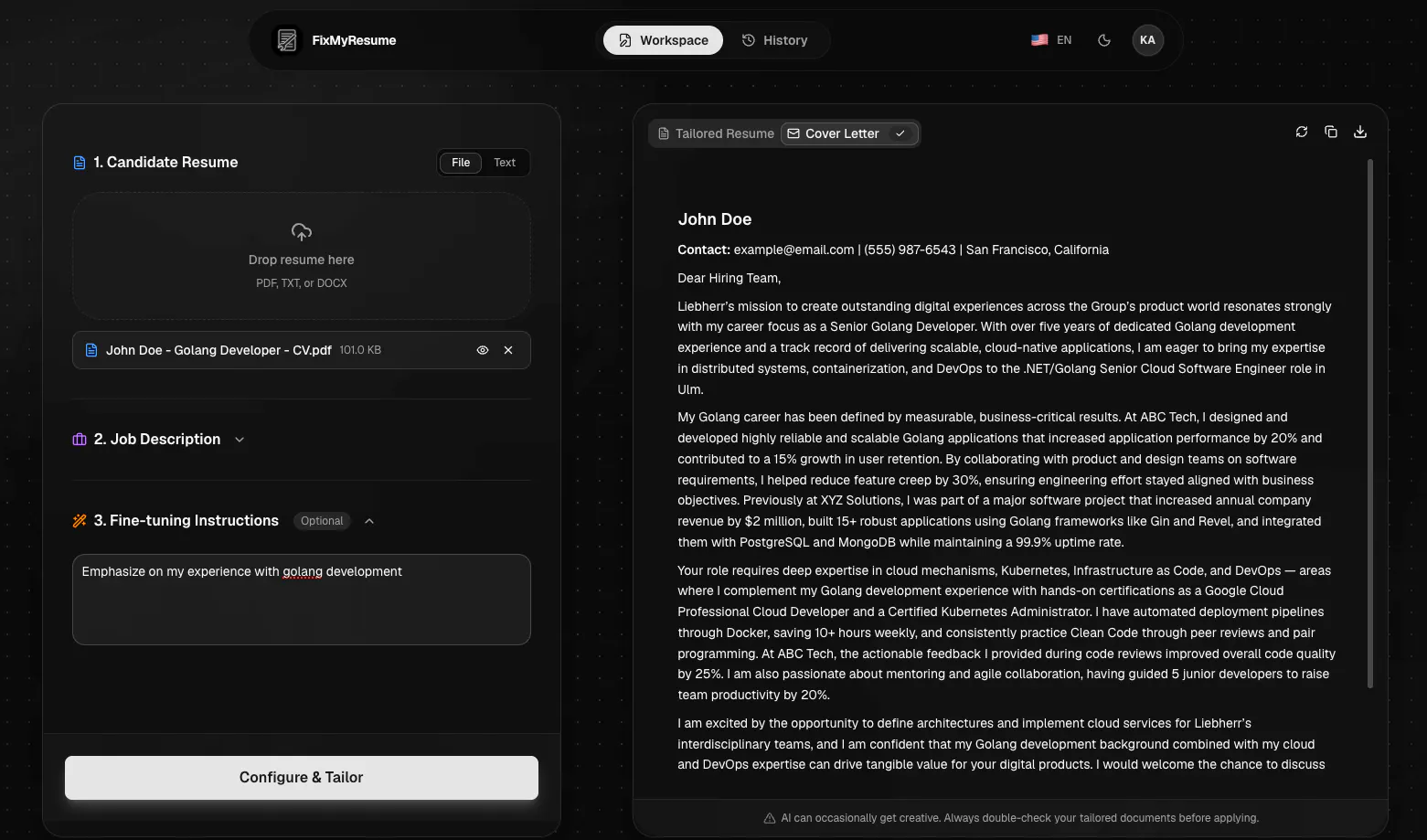 FixMyResume gallery image