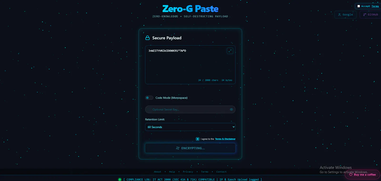 Zero-G Paste screenshot 1