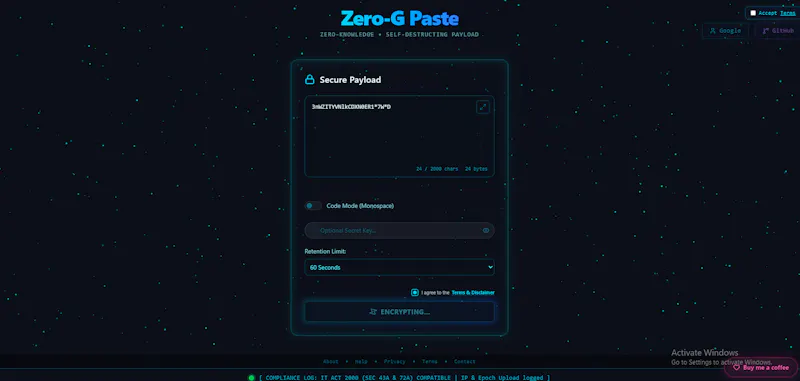 Zero-G Paste screenshot 1