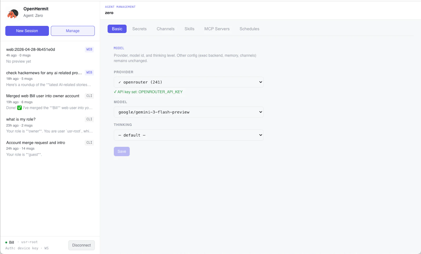 OpenHermit screenshot 4