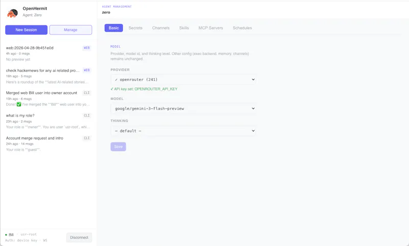 Operable Platform OpenHermit - Operable agents platform | Product Hunt Launch Dashboard