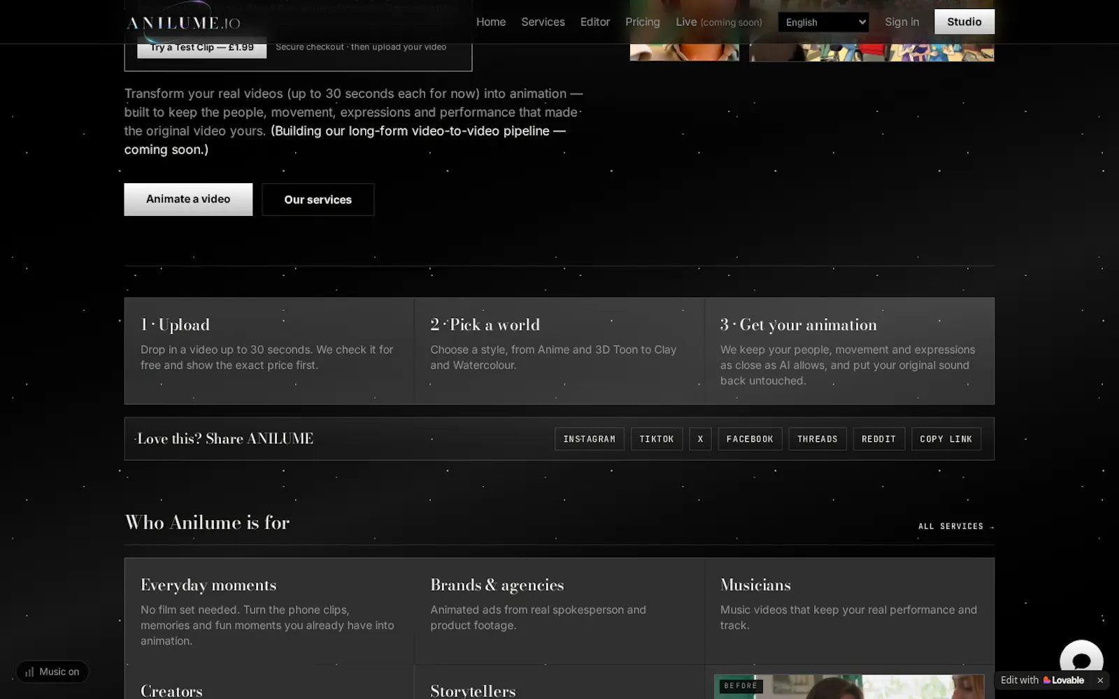 Anilume.io screenshot 3