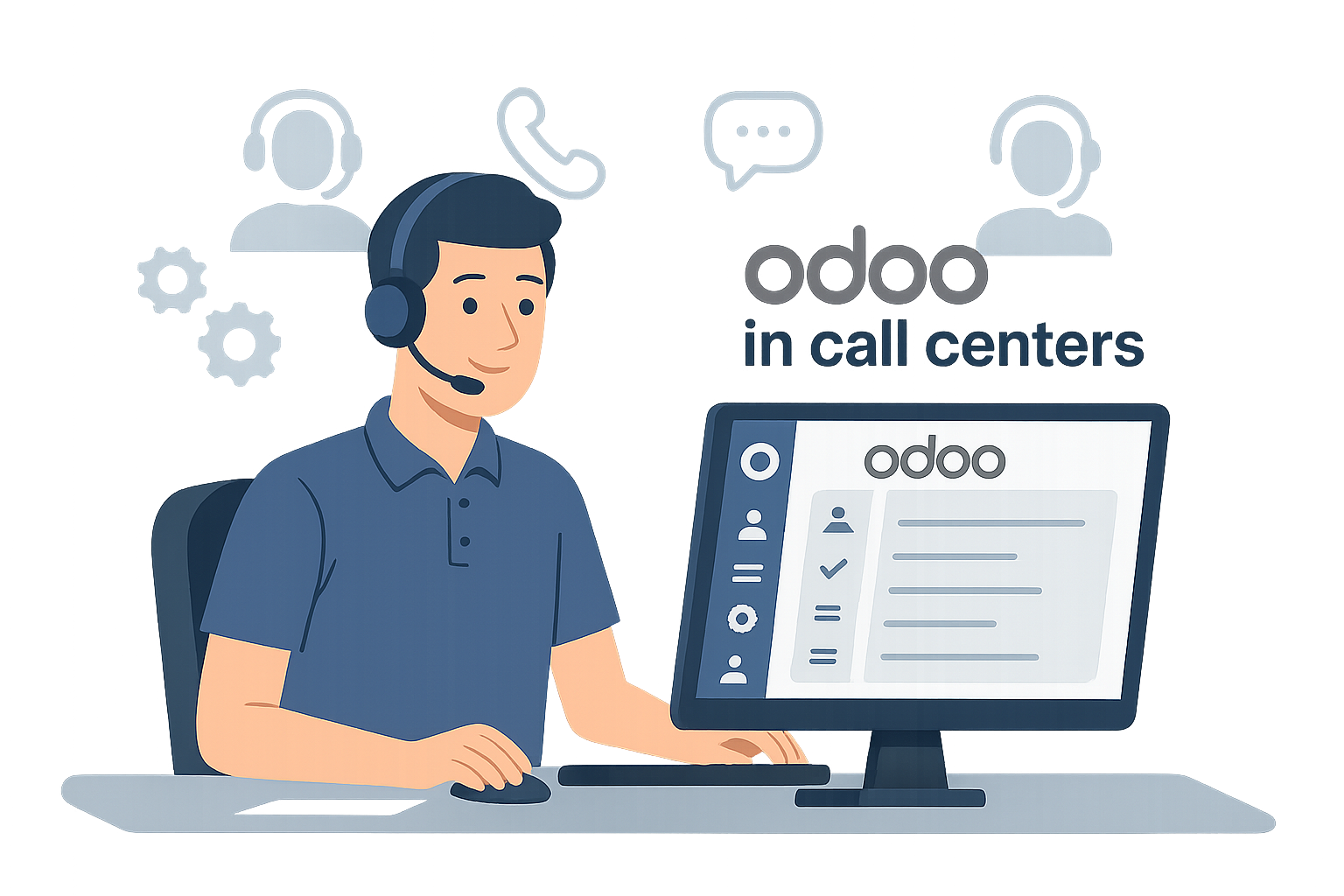 Megaerp Call Center Dashboard - Real-time KPI-monitoring voor callcenters met behulp van Odoo ERP media 1