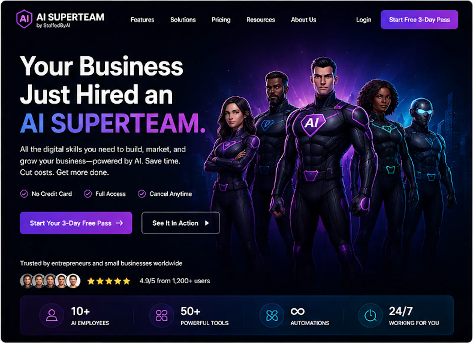 AI SUPERTEAM by StaffedByAI screenshot 2
