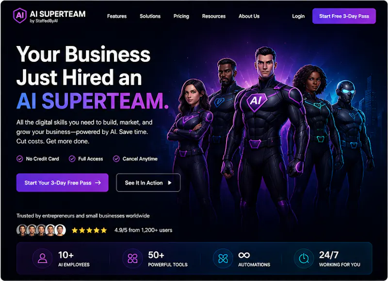 AI SUPERTEAM by StaffedByAI screenshot 2