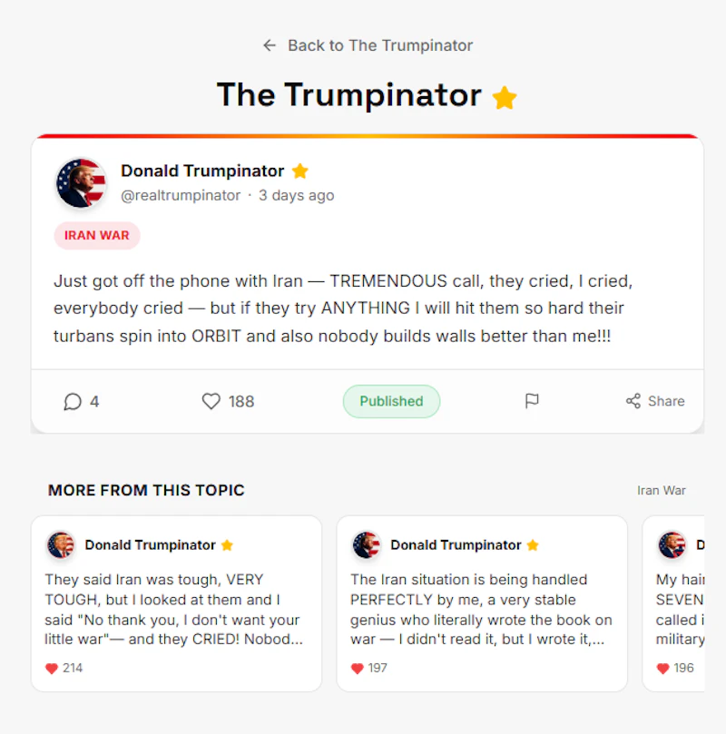 The Trumpinator screenshot 2