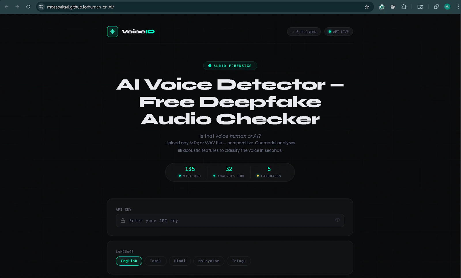 VoiceID screenshot 1