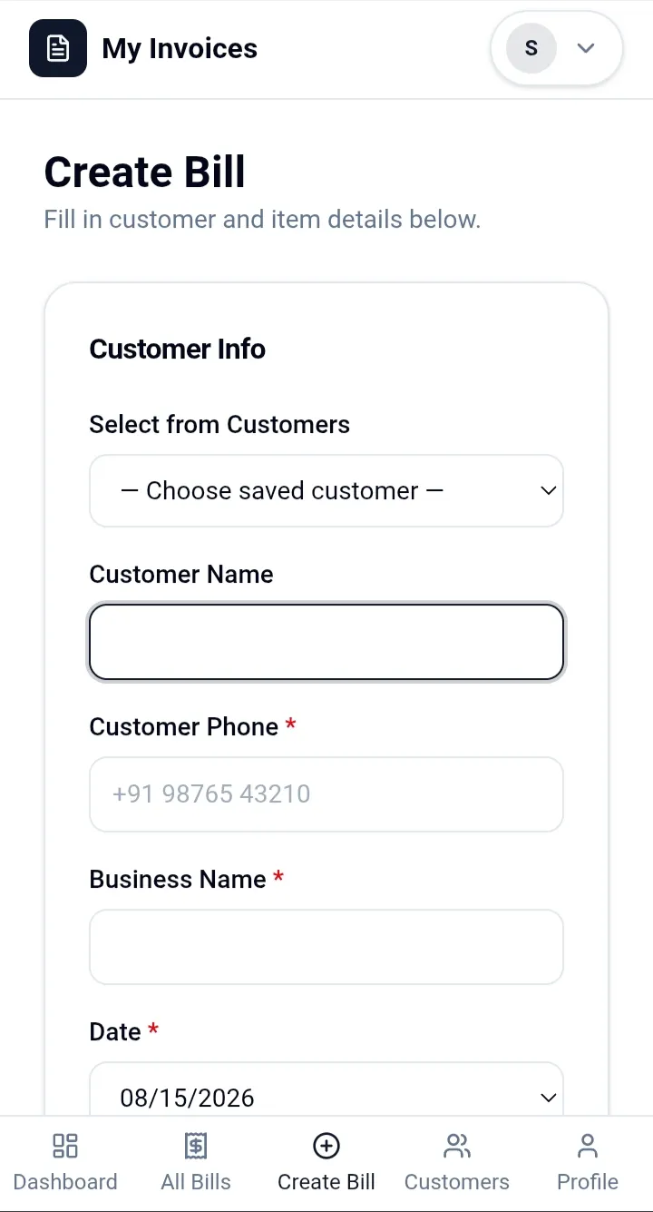 My Invoices — Simple invoicing app gallery image