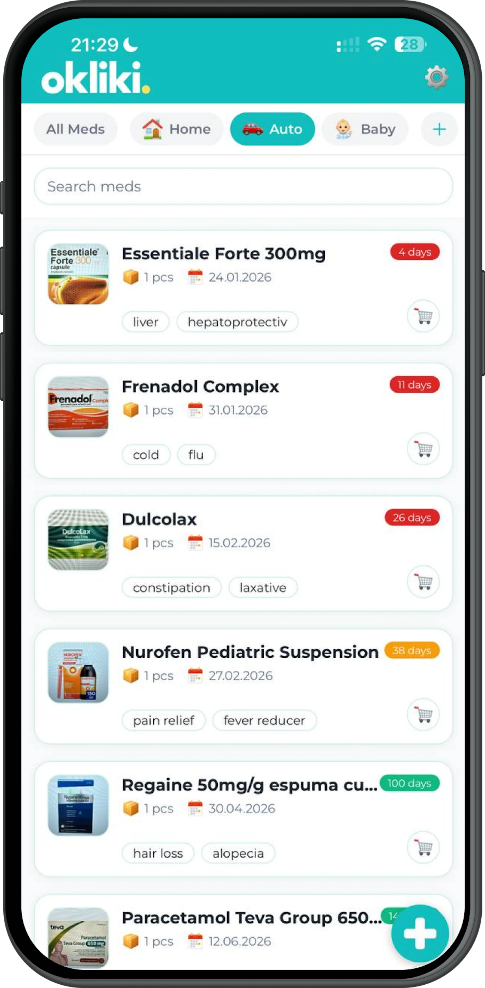 okliki — AI medication manager screenshot 2