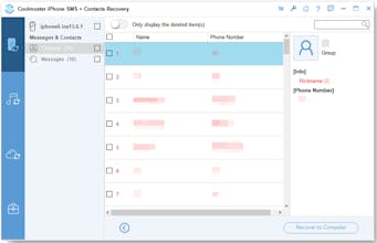 Coolmuster iPhone SMS+Contacts Recovery gallery image