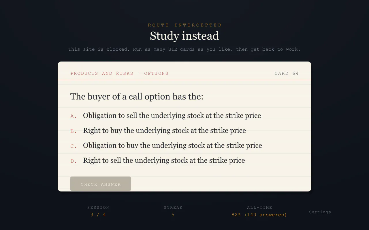 SIE Study Blocker gallery image