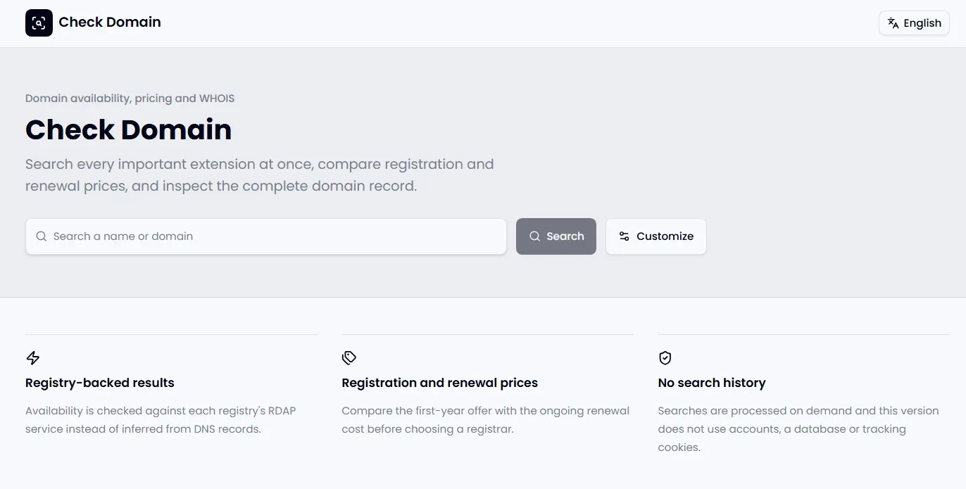 Check Domain gallery image