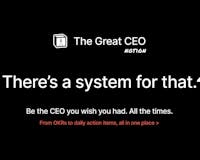 The Great CEO (Notion System) media 2