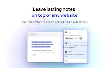 Creating lasting annotations on any website